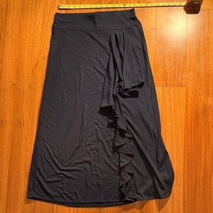 Chaps Navy Asymmetrical Women's Skirt